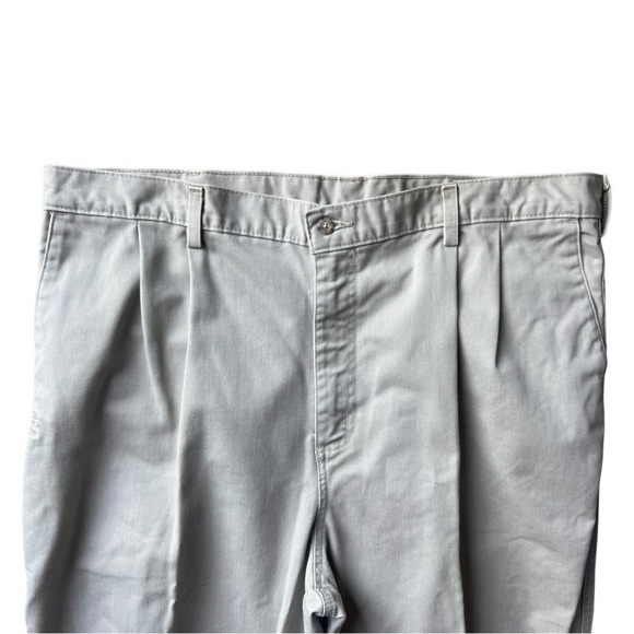 Carhartt Men’s Pleated Twill Khaki Work Pants B132KHI Beige, Size 40x34 - Picture 3 of 13